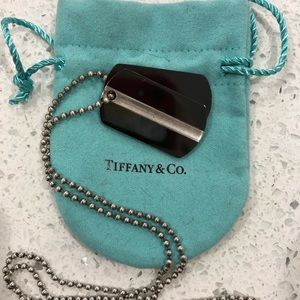 Tiffany & Co. Double Dog Tag / Pendant Necklace